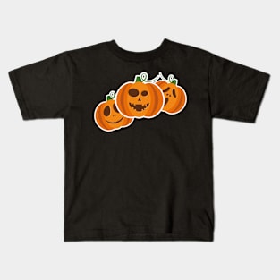 Fun Halloween pumpkins. Kids T-Shirt